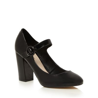 Red Herring Black patent high court shoes